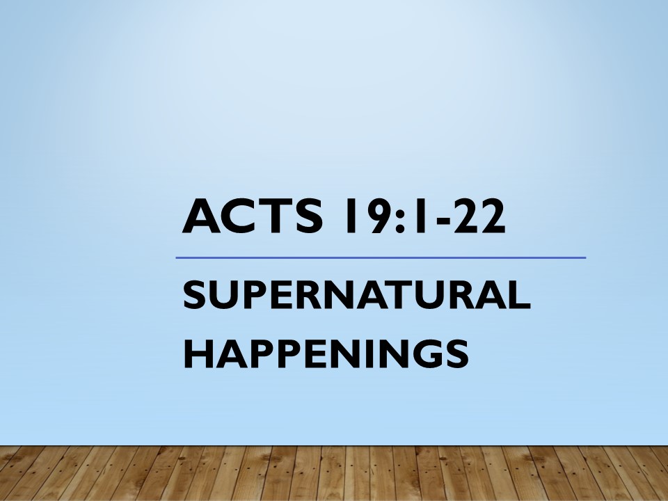Supernatural Happenings