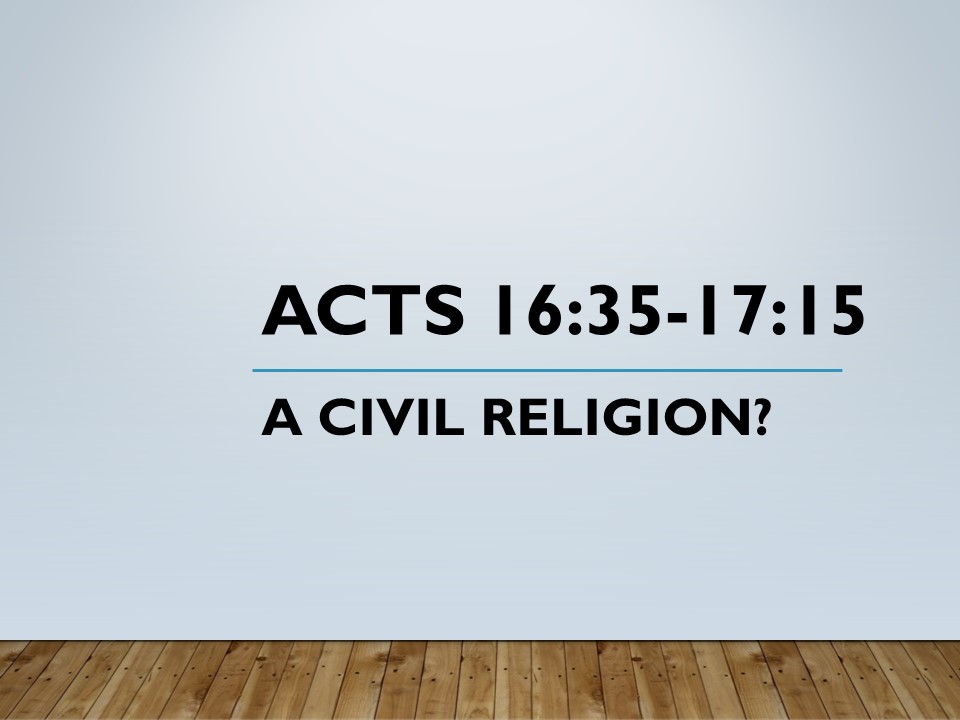 A Civil Religion?